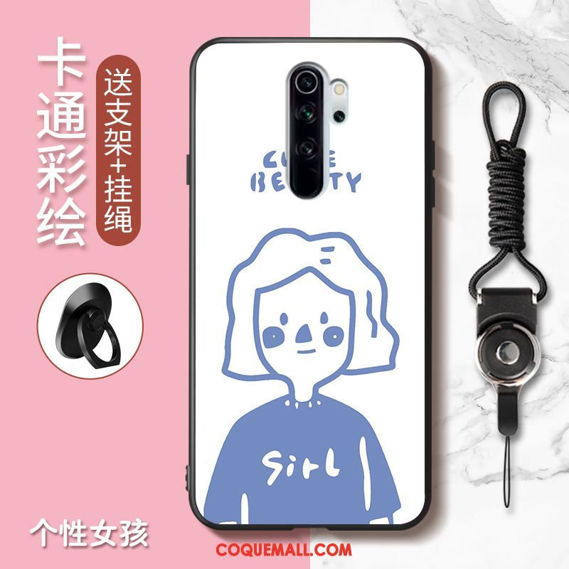 Étui Xiaomi Redmi Note 8 Pro Charmant Incassable Rouge, Coque Xiaomi Redmi Note 8 Pro Dessin Animé Téléphone Portable Orange Beige