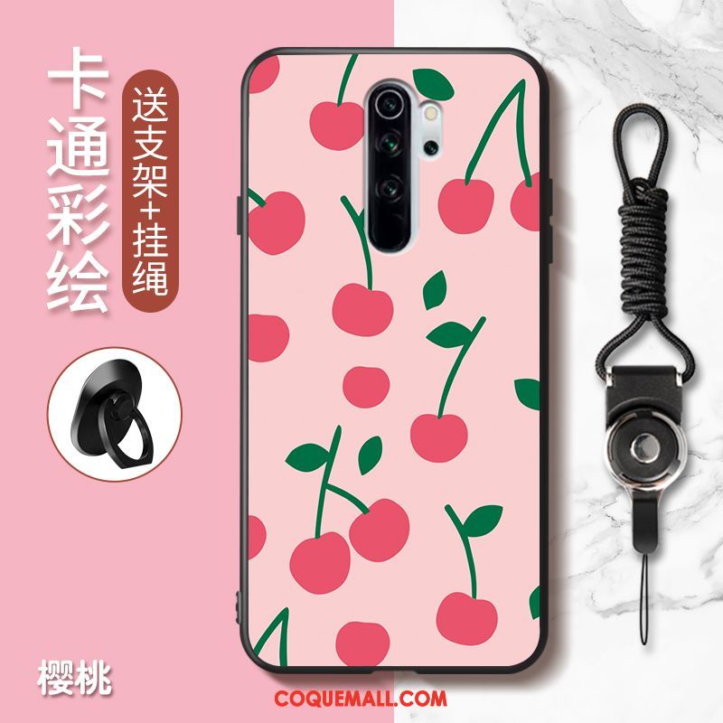 Étui Xiaomi Redmi Note 8 Pro Charmant Incassable Rouge, Coque Xiaomi Redmi Note 8 Pro Dessin Animé Téléphone Portable Orange Beige