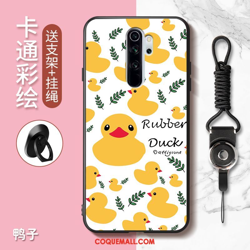 Étui Xiaomi Redmi Note 8 Pro Charmant Incassable Rouge, Coque Xiaomi Redmi Note 8 Pro Dessin Animé Téléphone Portable Orange Beige