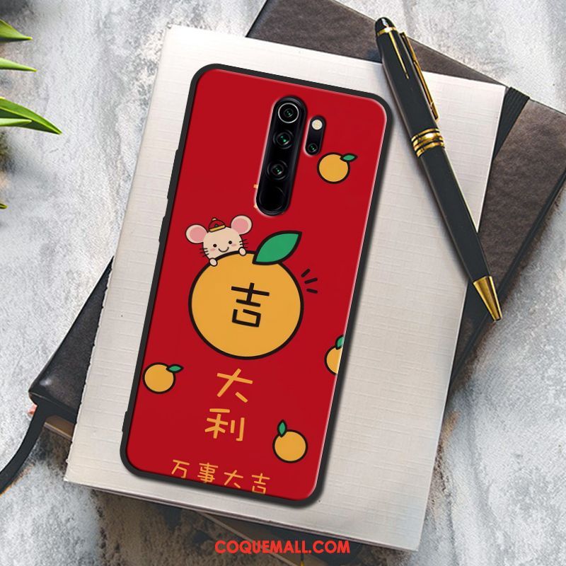 Étui Xiaomi Redmi Note 8 Pro Peinture Téléphone Portable Incassable, Coque Xiaomi Redmi Note 8 Pro Fluide Doux Créatif Beige