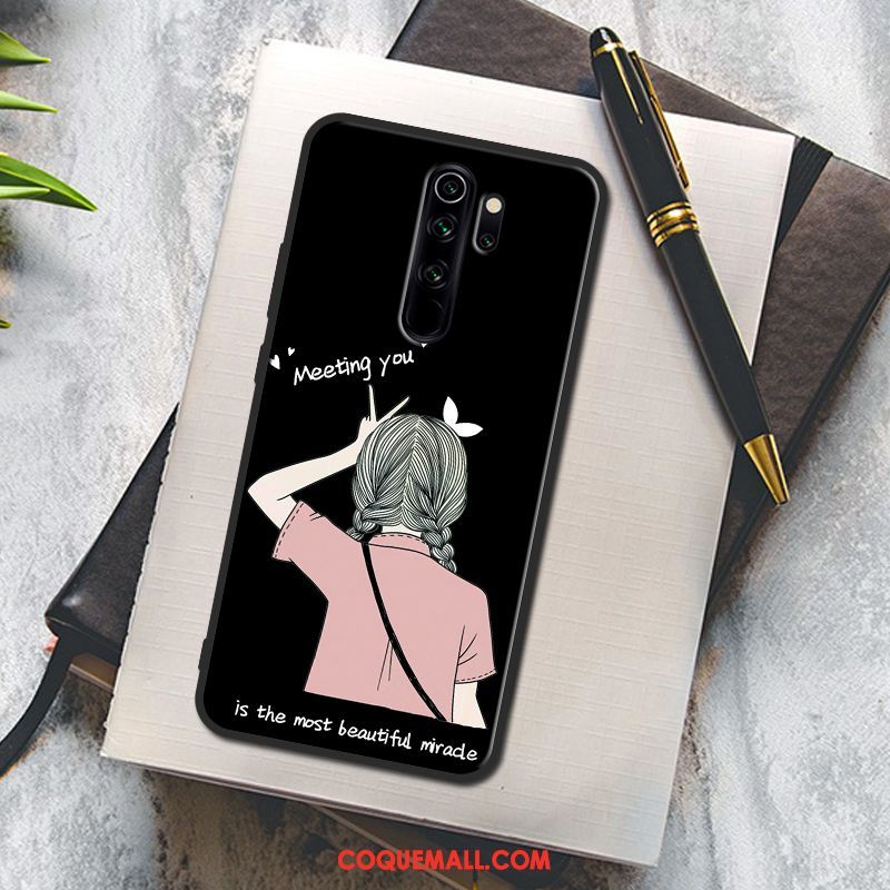 Étui Xiaomi Redmi Note 8 Pro Peinture Téléphone Portable Incassable, Coque Xiaomi Redmi Note 8 Pro Fluide Doux Créatif Beige