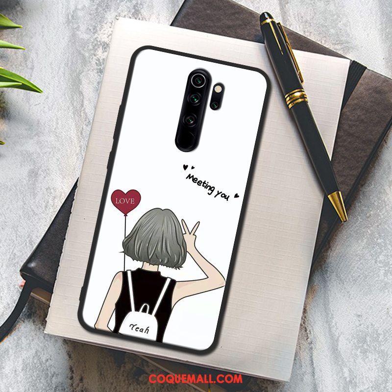 Étui Xiaomi Redmi Note 8 Pro Peinture Téléphone Portable Incassable, Coque Xiaomi Redmi Note 8 Pro Fluide Doux Créatif Beige