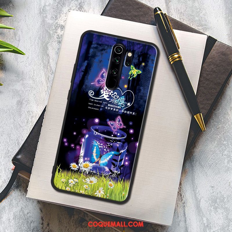 Étui Xiaomi Redmi Note 8 Pro Peinture Téléphone Portable Incassable, Coque Xiaomi Redmi Note 8 Pro Fluide Doux Créatif Beige