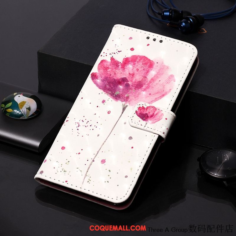 Étui Xiaomi Redmi Note 8 Pro Personnalité En Cuir Charmant, Coque Xiaomi Redmi Note 8 Pro Rouge Téléphone Portable Beige