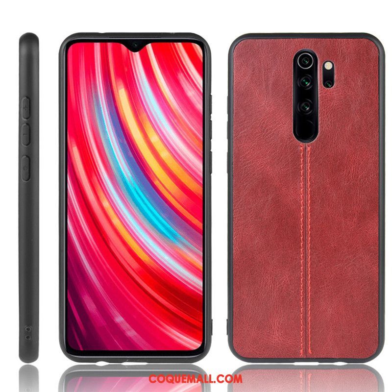 Étui Xiaomi Redmi Note 8 Pro Petit Rouge Téléphone Portable, Coque Xiaomi Redmi Note 8 Pro Noir Difficile Beige