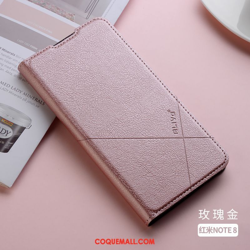 Étui Xiaomi Redmi Note 8 Pro Silicone Incassable Petit, Coque Xiaomi Redmi Note 8 Pro Tout Compris Noir Beige