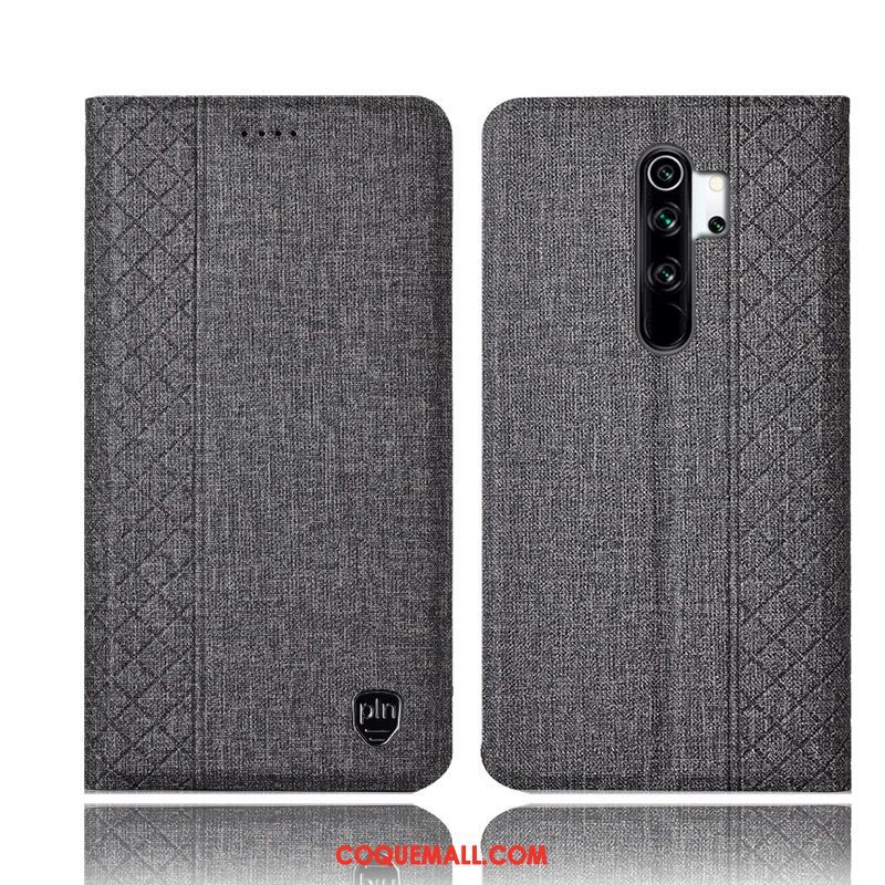 Étui Xiaomi Redmi Note 8 Pro Tout Compris Téléphone Portable Rouge, Coque Xiaomi Redmi Note 8 Pro Protection Lin Beige