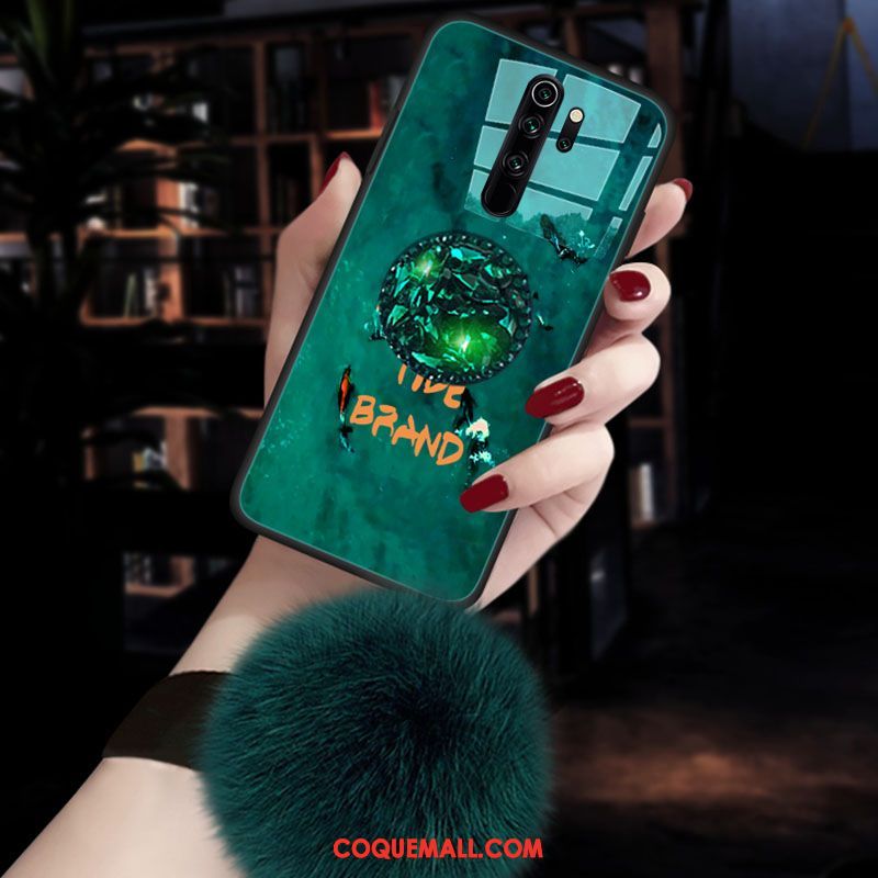 Étui Xiaomi Redmi Note 8 Pro Vert Petit Téléphone Portable, Coque Xiaomi Redmi Note 8 Pro Verre Rouge Beige