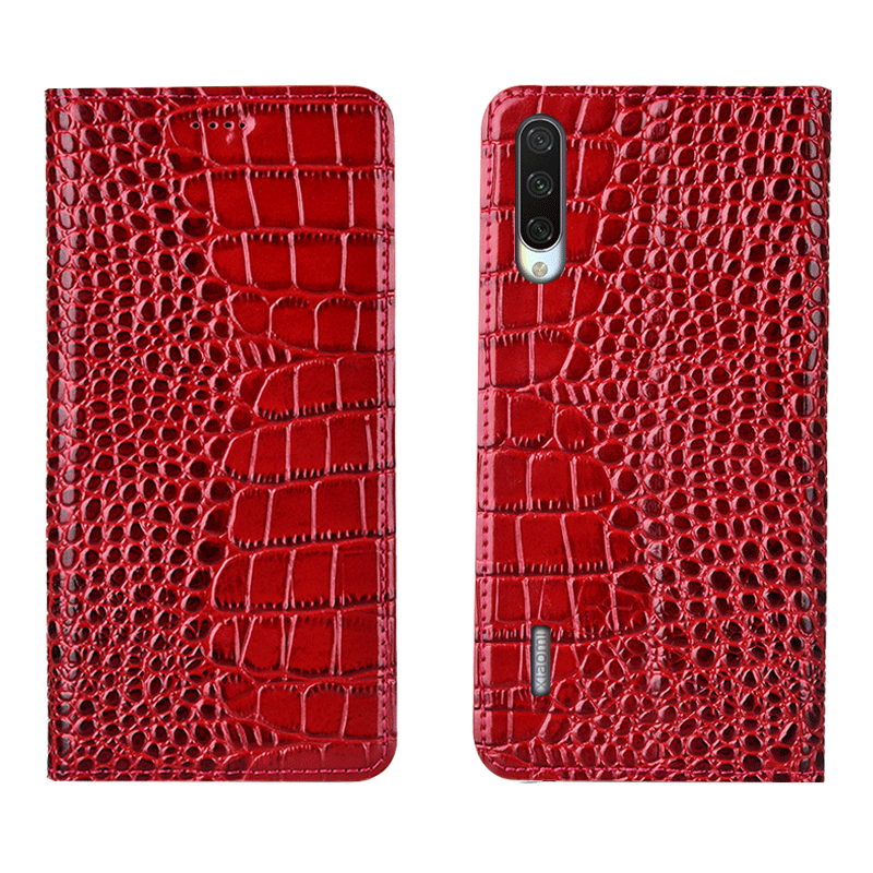 Étui Xiaomi Redmi Note 8t Crocodile Protection Téléphone Portable, Coque Xiaomi Redmi Note 8t En Cuir Incassable Beige