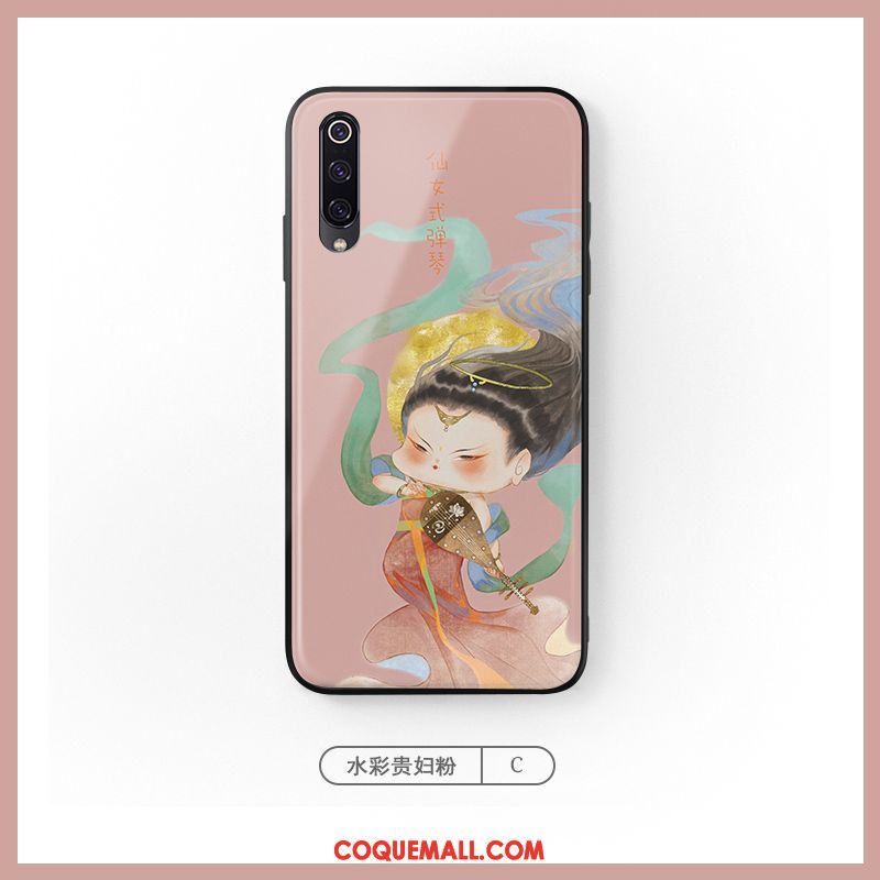 Étui Xiaomi Redmi Note 8t Rouge Tendance Style Chinois, Coque Xiaomi Redmi Note 8t Protection Téléphone Portable Beige