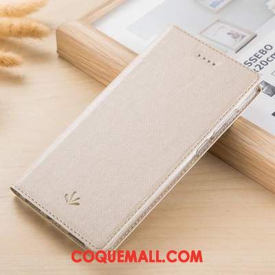 Étui Xiaomi Redmi Note 8t Tissu Petit Gris, Coque Xiaomi Redmi Note 8t Protection En Cuir Beige