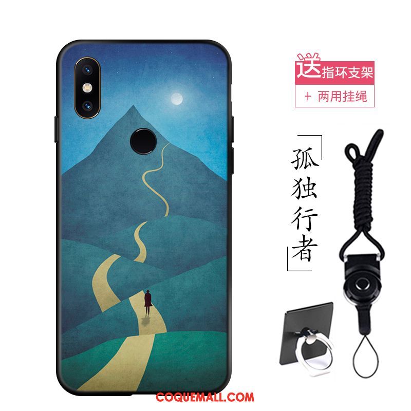 Étui Xiaomi Redmi S2 Abstrait Fluide Doux Silicone, Coque Xiaomi Redmi S2 Art Bleu Beige