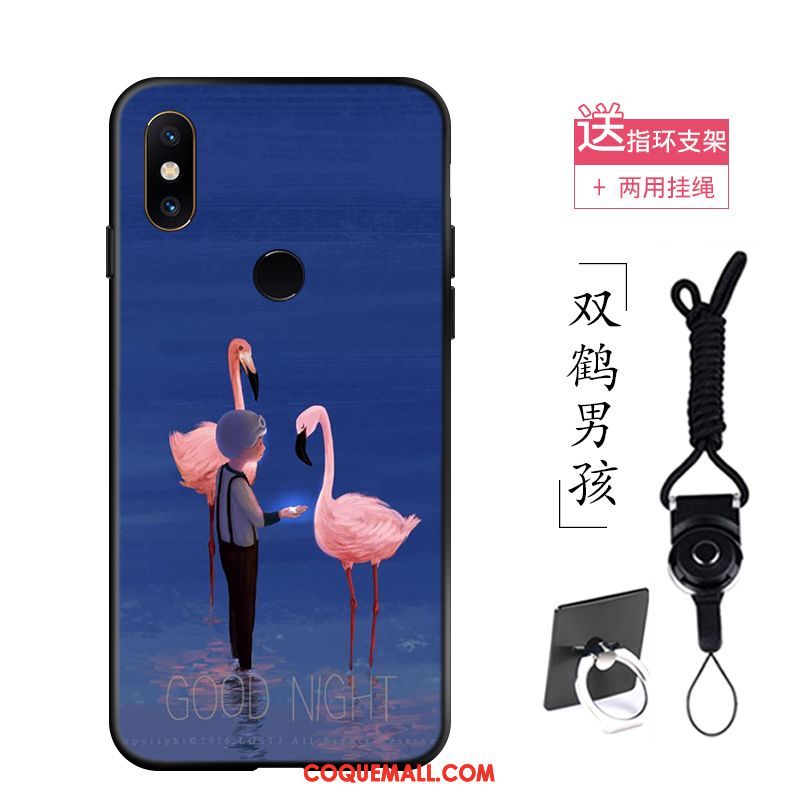 Étui Xiaomi Redmi S2 Abstrait Fluide Doux Silicone, Coque Xiaomi Redmi S2 Art Bleu Beige