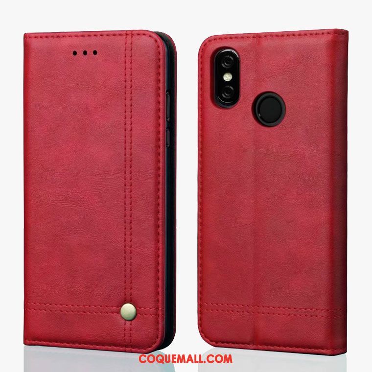 Étui Xiaomi Redmi S2 Jaune Protection Étui En Cuir, Coque Xiaomi Redmi S2 Rouge Tout Compris Beige