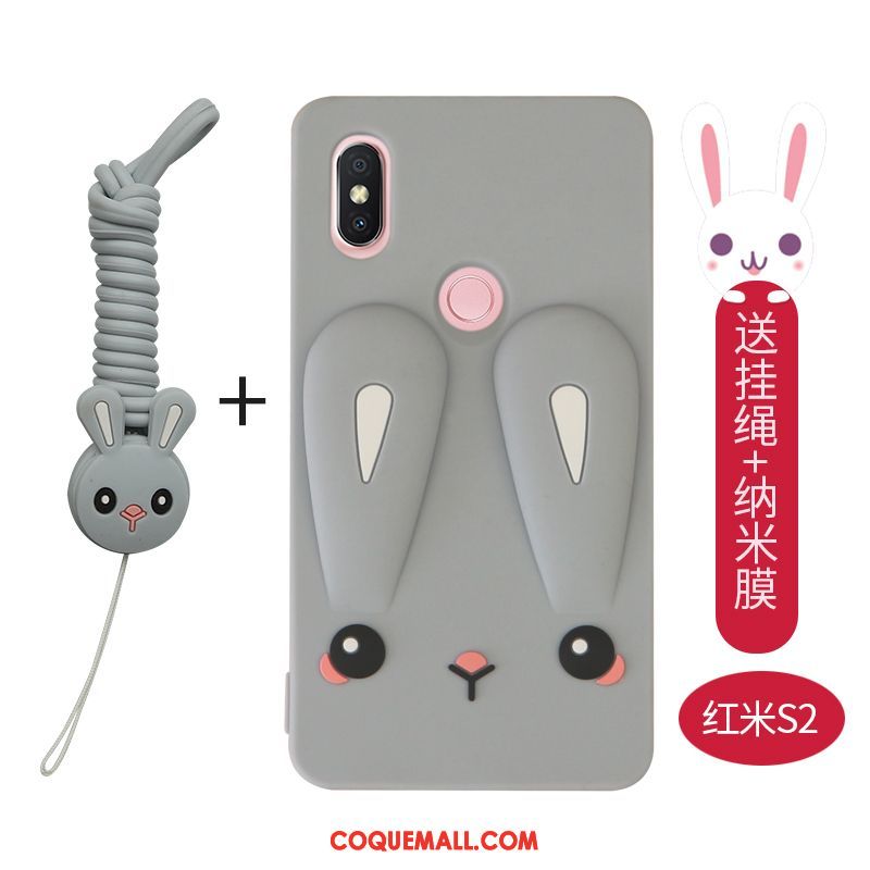 Étui Xiaomi Redmi S2 Marque De Tendance Silicone Créatif, Coque Xiaomi Redmi S2 Charmant Téléphone Portable Beige