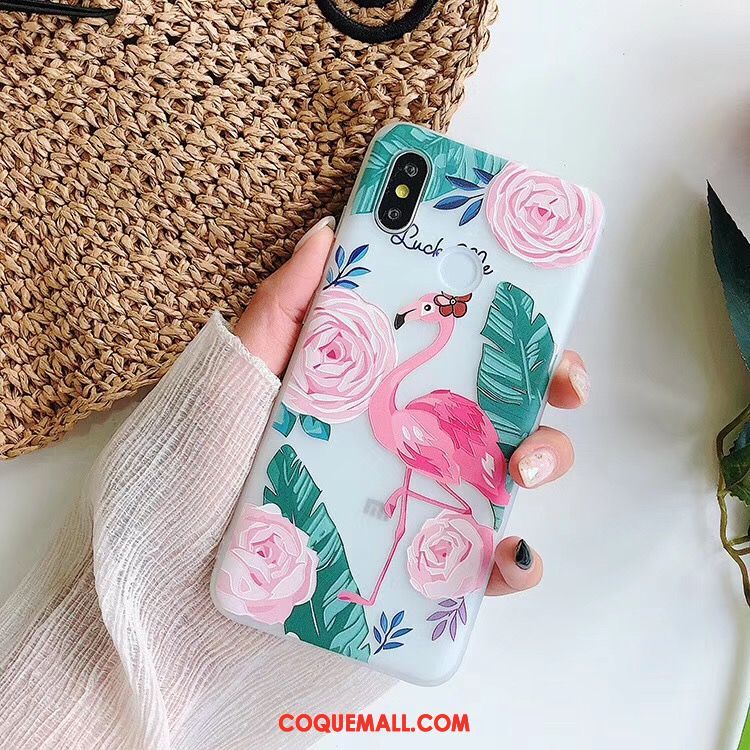 Étui Xiaomi Redmi S2 Oiseau Incassable Fluide Doux, Coque Xiaomi Redmi S2 Vert Rouge Beige