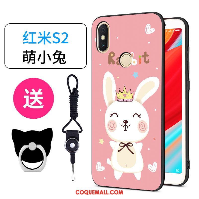 Étui Xiaomi Redmi S2 Personnalité Petit Incassable, Coque Xiaomi Redmi S2 Silicone Protection Beige