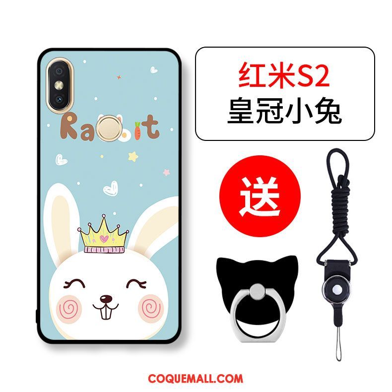 Étui Xiaomi Redmi S2 Personnalité Petit Incassable, Coque Xiaomi Redmi S2 Silicone Protection Beige