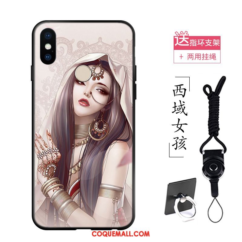 Étui Xiaomi Redmi S2 Personnalité Téléphone Portable Fluide Doux, Coque Xiaomi Redmi S2 Rose Tatouages Beige