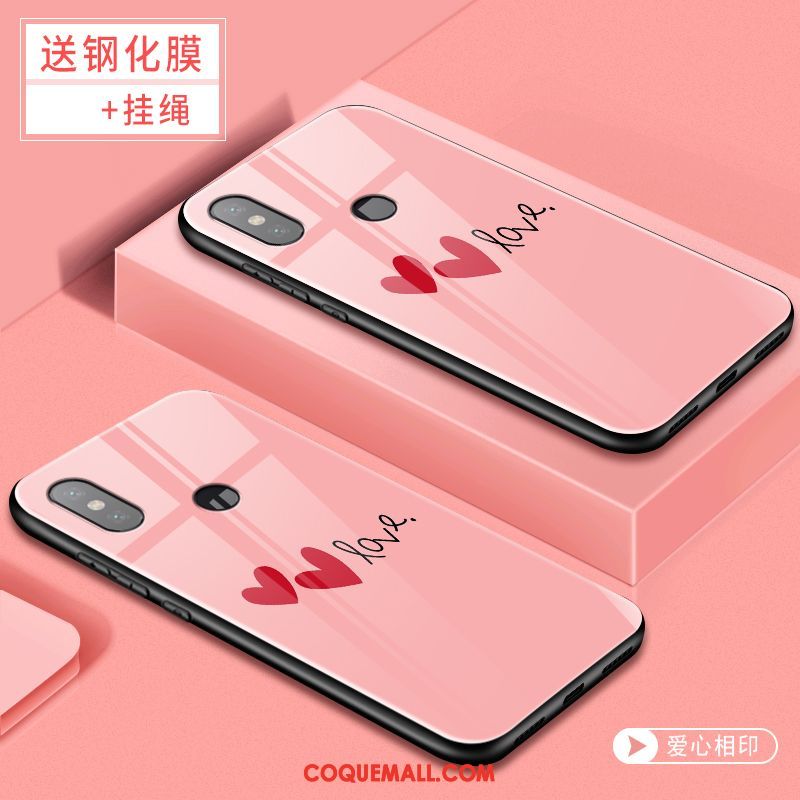 Étui Xiaomi Redmi S2 Personnalité Verre Silicone, Coque Xiaomi Redmi S2 Téléphone Portable Incassable Beige