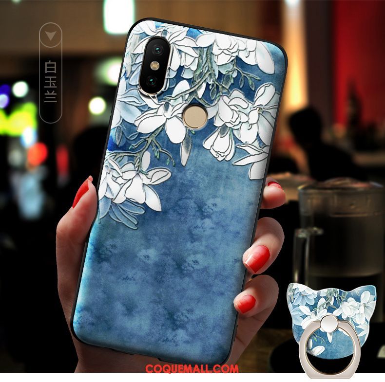 Étui Xiaomi Redmi S2 Rose Dessin Animé Téléphone Portable, Coque Xiaomi Redmi S2 Délavé En Daim Tendance Beige