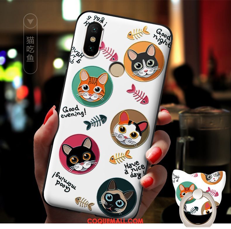 Étui Xiaomi Redmi S2 Rose Dessin Animé Téléphone Portable, Coque Xiaomi Redmi S2 Délavé En Daim Tendance Beige