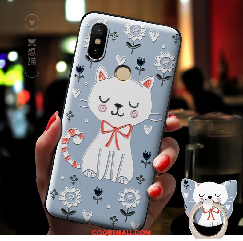 Étui Xiaomi Redmi S2 Rose Dessin Animé Téléphone Portable, Coque Xiaomi Redmi S2 Délavé En Daim Tendance Beige