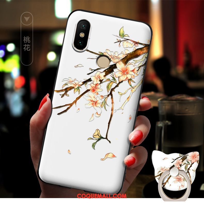 Étui Xiaomi Redmi S2 Rose Dessin Animé Téléphone Portable, Coque Xiaomi Redmi S2 Délavé En Daim Tendance Beige