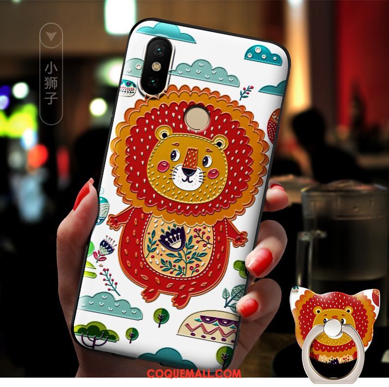 Étui Xiaomi Redmi S2 Rose Dessin Animé Téléphone Portable, Coque Xiaomi Redmi S2 Délavé En Daim Tendance Beige