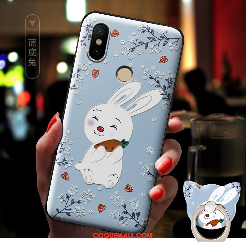 Étui Xiaomi Redmi S2 Rose Dessin Animé Téléphone Portable, Coque Xiaomi Redmi S2 Délavé En Daim Tendance Beige