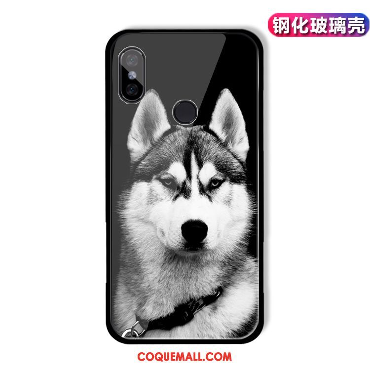 Étui Xiaomi Redmi S2 Rouge Chiens Téléphone Portable, Coque Xiaomi Redmi S2 Noir Chat Beige