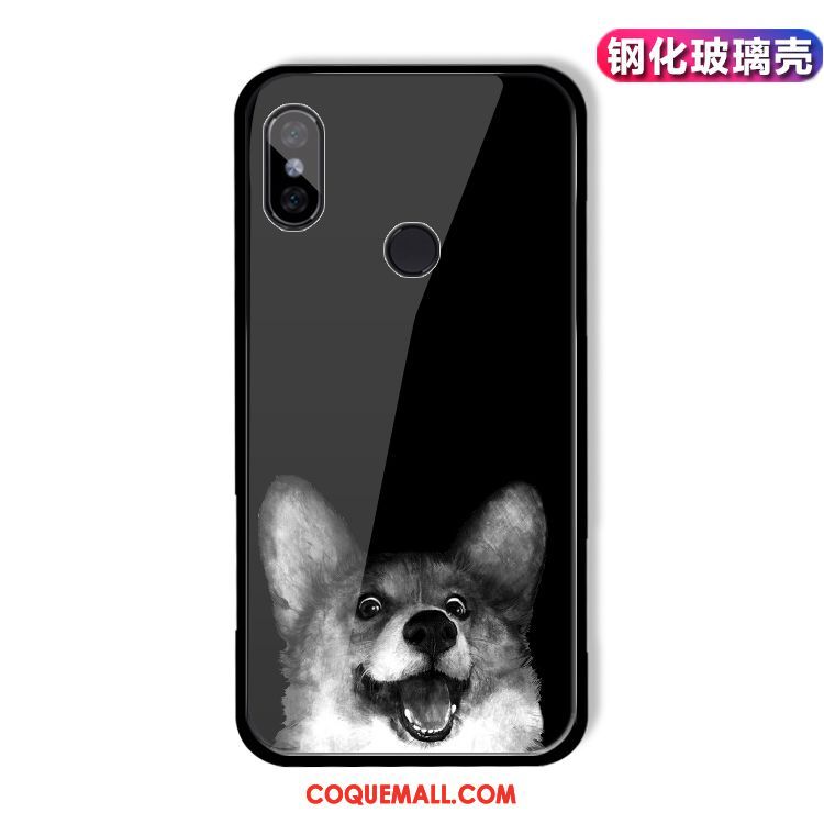 Étui Xiaomi Redmi S2 Rouge Chiens Téléphone Portable, Coque Xiaomi Redmi S2 Noir Chat Beige