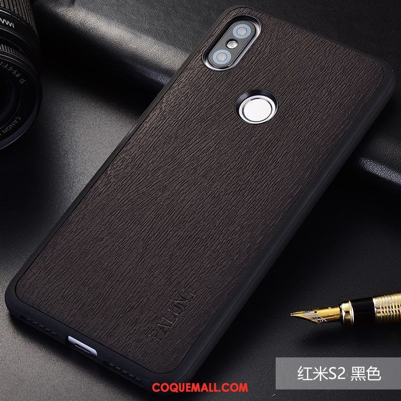 Étui Xiaomi Redmi S2 Rouge Marque De Tendance Créatif, Coque Xiaomi Redmi S2 Téléphone Portable Modèle Fleurie Braun Beige