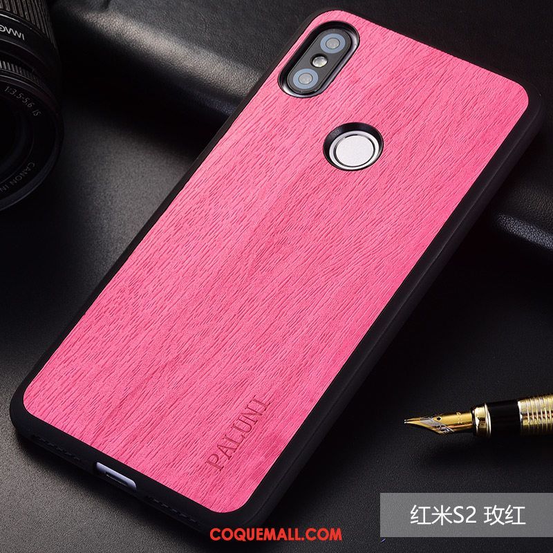 Étui Xiaomi Redmi S2 Rouge Marque De Tendance Créatif, Coque Xiaomi Redmi S2 Téléphone Portable Modèle Fleurie Braun Beige