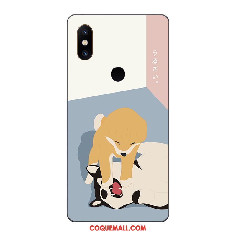 Étui Xiaomi Redmi S2 Rouge Tendance Protection, Coque Xiaomi Redmi S2 Chiens Créatif Beige