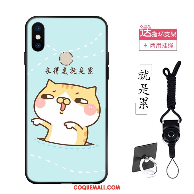 Étui Xiaomi Redmi S2 Silicone Téléphone Portable Dragon, Coque Xiaomi Redmi S2 Fluide Doux Bleu Beige