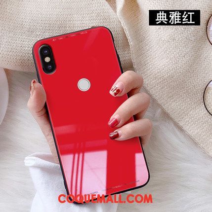 Étui Xiaomi Redmi S2 Tempérer Téléphone Portable Rouge, Coque Xiaomi Redmi S2 Verre Petit Beige