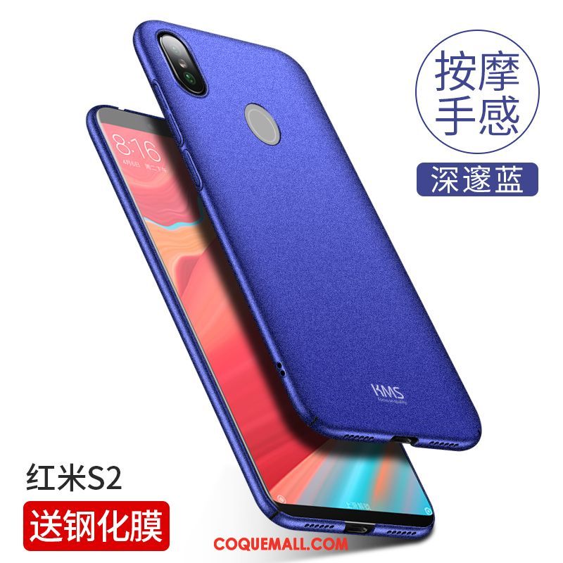 Étui Xiaomi Redmi S2 Tout Compris Très Mince Téléphone Portable, Coque Xiaomi Redmi S2 Tendance Rouge Beige