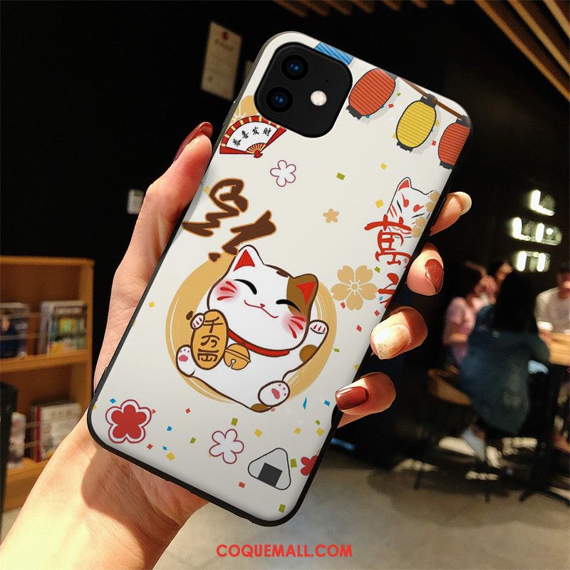 Étui iPhone 11 Amoureux Mode Dessin Animé, Coque iPhone 11 Charmant Rouge