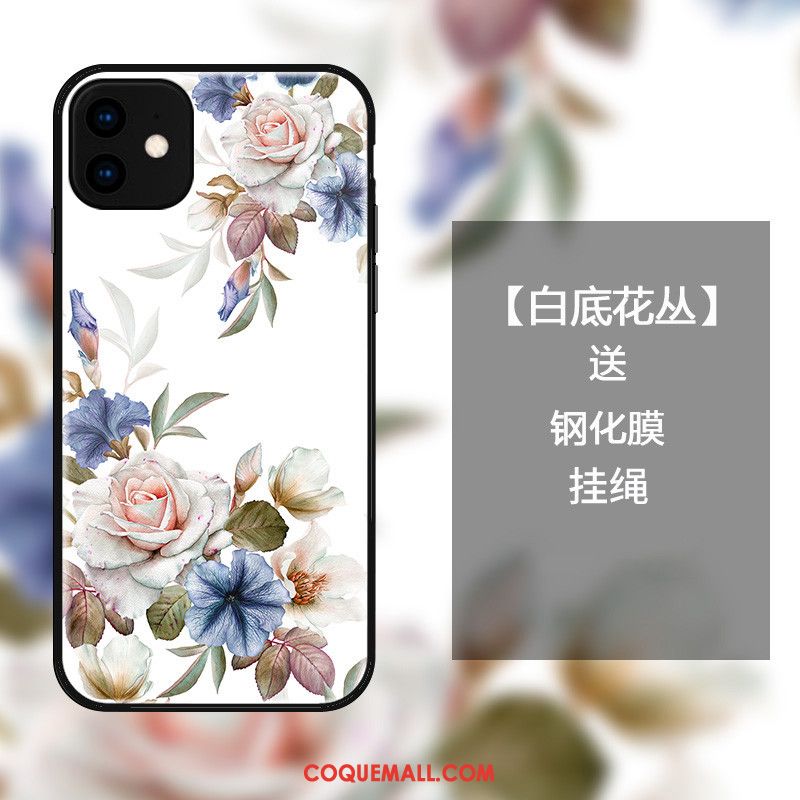 Étui iPhone 11 Blanc Protection Incassable, Coque iPhone 11 Oiseau Simple