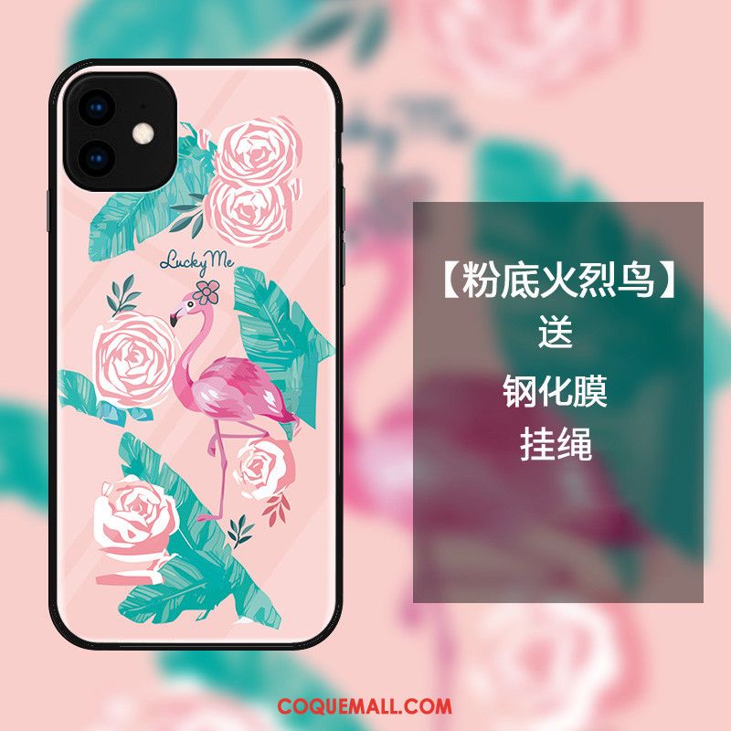 Étui iPhone 11 Blanc Protection Incassable, Coque iPhone 11 Oiseau Simple