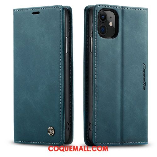 Étui iPhone 11 Clamshell Luxe Bleu, Coque iPhone 11 Incassable Business