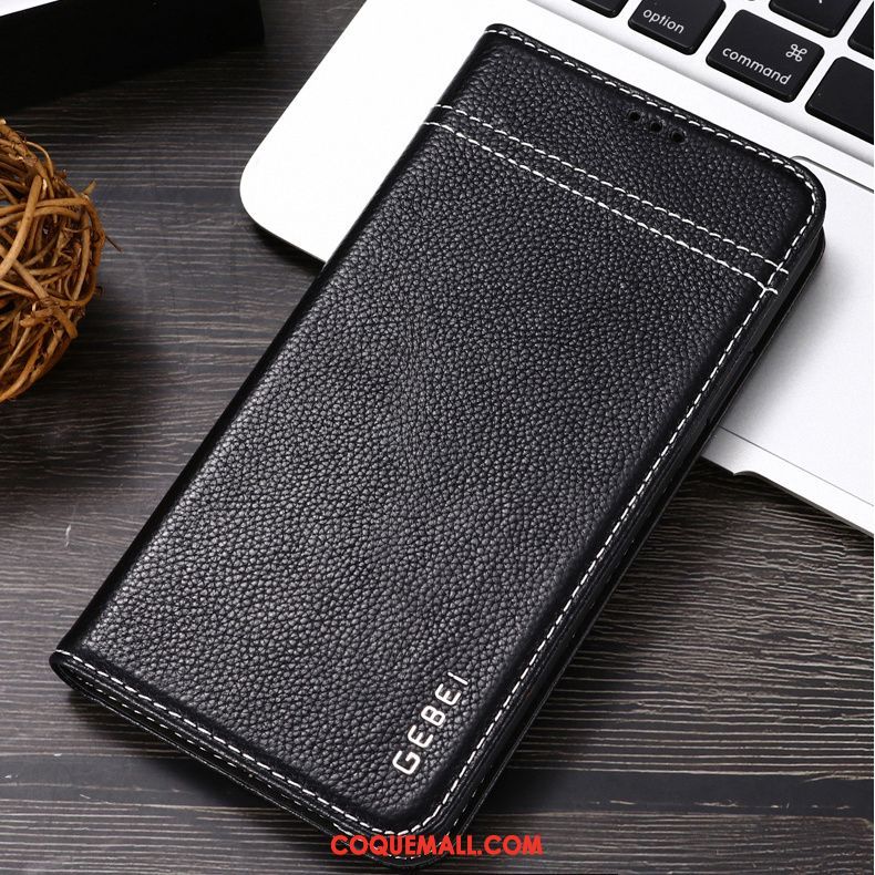 Étui iPhone 11 Cuir Véritable Tout Compris Personnalité, Coque iPhone 11 Téléphone Portable Business