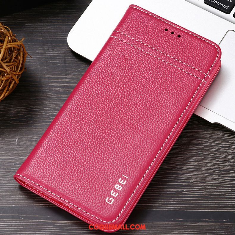 Étui iPhone 11 Cuir Véritable Tout Compris Personnalité, Coque iPhone 11 Téléphone Portable Business