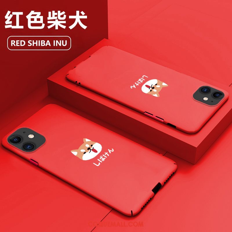 Étui iPhone 11 Dessin Animé Bleu Personnalité, Coque iPhone 11 Net Rouge Téléphone Portable