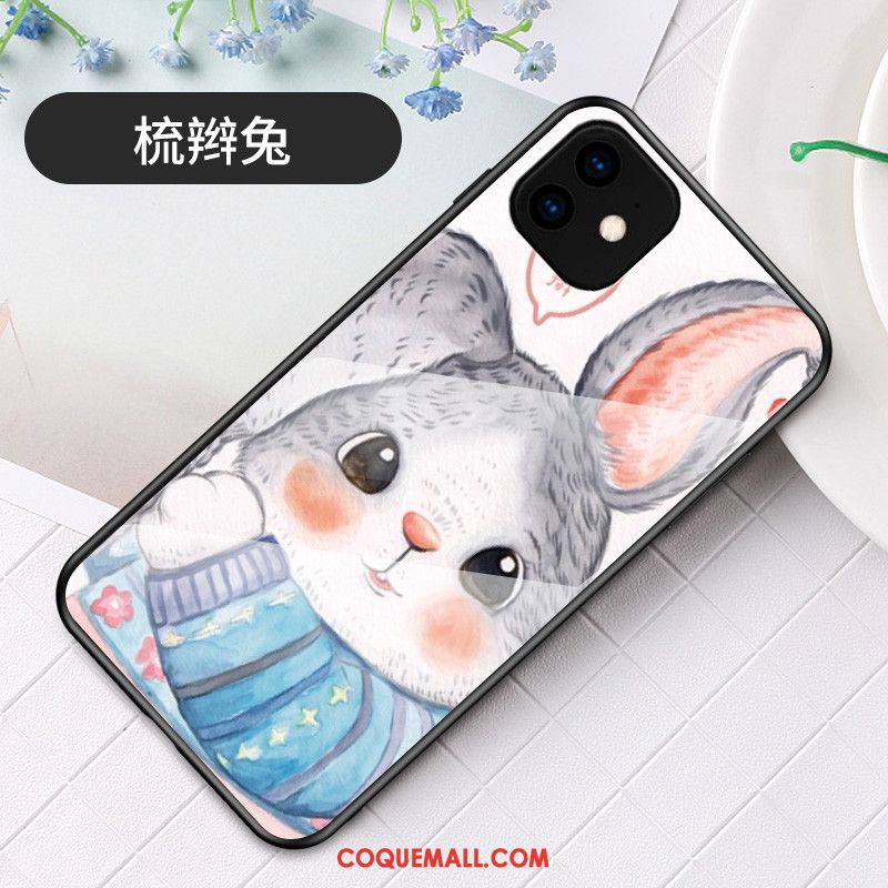 Étui iPhone 11 Incassable Téléphone Portable Dessin Animé, Coque iPhone 11 Charmant Lapin