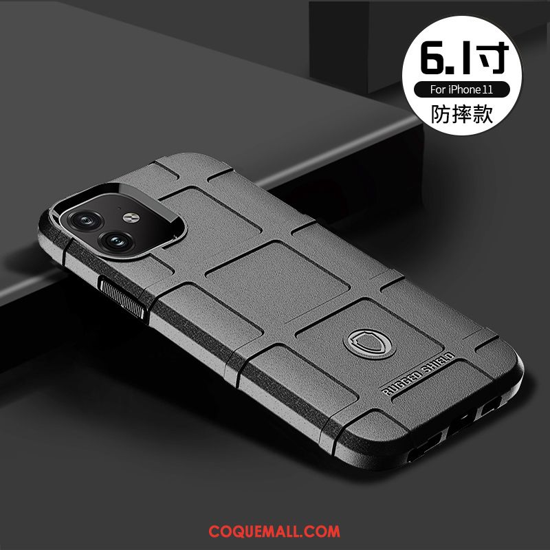 Étui iPhone 11 Marque De Tendance Incassable Personnalité, Coque iPhone 11 Silicone Téléphone Portable