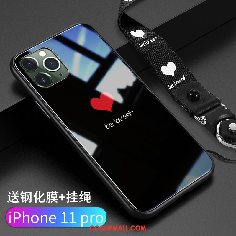 Étui iPhone 11 Pro Amour Tout Compris Silicone, Coque iPhone 11 Pro Tendance Noir