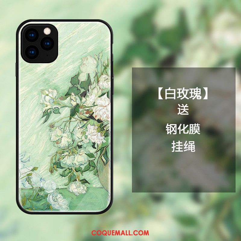 Étui iPhone 11 Pro Art Blanc Incassable, Coque iPhone 11 Pro Téléphone Portable Vert