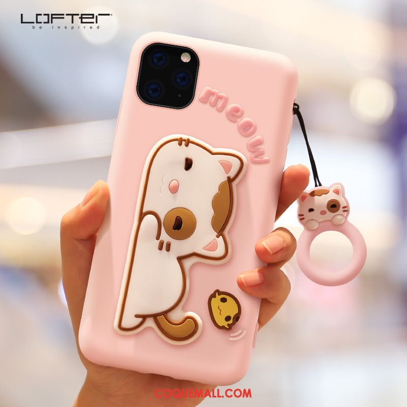 Étui iPhone 11 Pro Boucle Support Silicone, Coque iPhone 11 Pro Nouveau Dessin Animé